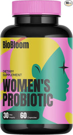 SonoHealth BioBloom Vaginal Probiotics for Women | pH Balance with Prebiotics & Lactobacillus Probiotic Blend Women's Vaginal Health Supplement | Promote Healthy Vaginal Odor & Flora (30 Servings)