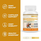 Glucosamine Chondroitin with Turmeric & MSM – Mobility & Flexibility Support – 60 Veggie Capsules