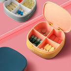 SUPVOX Portable Sealing Medicine Container 3pcs Mini Travel Pill Organizer Silicone Case with Lid, Moisture-Resistant Portable Storage Box for Daily and Outdoor Medication