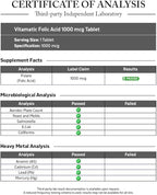 Vitamatic Folic Acid 1000 mcg (1 mg) - Vegetarian Tablets - 1667 mcg DFE - Vitamin B9 (240 Count (Pack of 1))