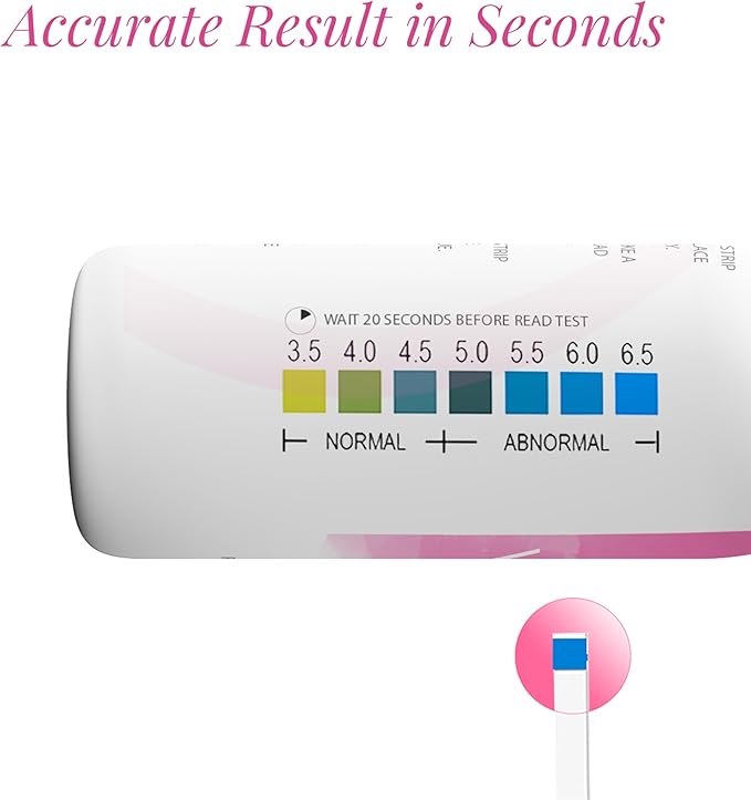 NATURELAND Vaginal pH Test Strips, High Sensitivity Daily Care Strips for Women, Value Pack | Accurate Acidity & Alkalinity Balance (120 Strips)