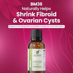 Bestmade Fibroid Shrink & Ovarian Cysts, BM36 - Helps Shrink Fibroids and Ovarian Cysts, Balance Estrogen Levels and Prevent Regrowth, Support for Menstrual Pain and Painful Intercourse, 350 Pellets