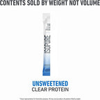 Isopure Clear Protein Stick Pack, Unflavored, 20 Count (Pack of 1)