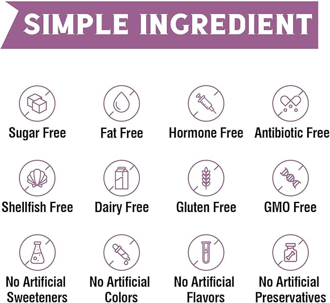Multi Collagen Peptides Powder Type I II III V X, Hydrolyzed Collagen Protein for Women and Men, Skin, Hair, Nails, Unflavored, Non-GMO, Keto & GF, Zero Sugar, 22 Servings, 8oz