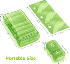 AUVON XL Weekly Pill Organizer 2 Times a Day, AM PM Pill Case with One-Side Large Opening for Easy to Use, Pill Box 7 Day Travel Medication Organizer for Medications, Vitamins, Fish Oils, Supplements