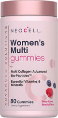 NeoCell Womens Multivitamin Gummy | 80 Gummies | Multi with Advanced Collagen | with Essential Minerals | Berry Flavor