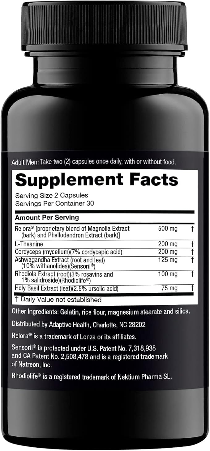 Nugenix Cortisol Control - Cortisol Reducer and Adrenal Support Manager Supplement for Men, 60 Capsules