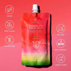 EVERYDAZE Essential C’s Konjac Jelly | Watermelon | Vegan Collagen Peptides and Vitamin C | Gluten Free, Sugar Free, Low Calorie | Healthy Drinkable Fruit Snack | 10 Pack Box Food Drink Pouch