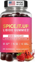 Libido Support for Women Intimacy Gummies - Fast Acting HornyGoatWeed for Women Extract - Gluten Free, Vegan & Non-GMO - Raspberry Watermelon Flavor - Spicy Gummies for Couples - 60 Gummies