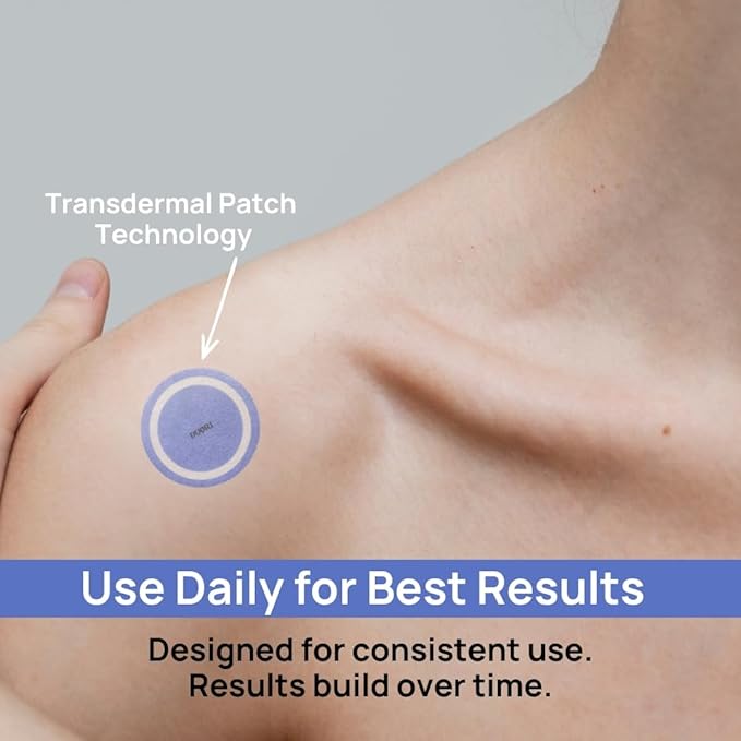 DUORI Sleep Patches for Adults - Valerian Root - Melatonin Free - Natural Sleep Aid with 5-HTP and Ashwagandha - 30 Patches