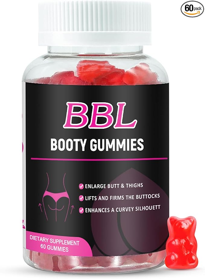 Aromlife BBL Gummies for Women, 60 Count Bear Shape Booty Gummies with Herbal Ingredients, BBL Vitamin Gummy with Fenugreek, Asian Ginseng, Motherwort, Saw Palmetto, Anise Seed & Vitamin C