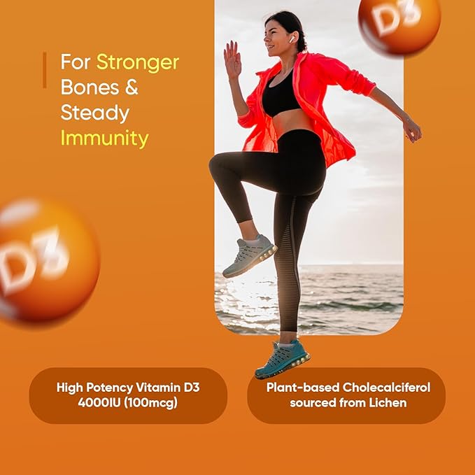 WeightWorld Vegan Vitamin D3 4000 IU Tablets - 400 Count - D3 Vitamin for Bone & Immune Health - (13+ Months Supply) - High Potency Vegan D3 for Women & Men - GMP-Approved - Gluten-Free - Non-GMO