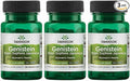 Swanson Soy-Free Genistein Plant-Based Supplement for Women Seeking Hormonal Balance, Bone, and Cardiovascular Support - 125 mg (60 Vegan Capsules, 3 Pack)
