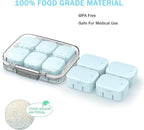 Pill Organizer SOFISO 4/6 Grid Free Assembly Travel Medicine Organizer 10 Day Pill Organizer Portable Pill Box Waterproof Pill Case Daily Medication Carry Case for Vitamins, Fish Oils, Supplements