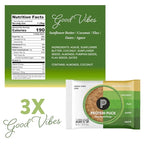 Protein Puck Vegan Plant based Protein Bar – Natural Healthy Snack Bars, 12 Count, 1.34oz Mini, Gluten Free, Dairy Free, No GMO, Kosher – Variety pack - Dark Chocolate, Peanut Butter, Sport Nutrition
