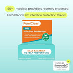 FemiClear Infection Protection Vulva Cream, Protection Against Urinary Tract Infections and Recurring UTIs, Made with Natural Ingredients, Feminine Care