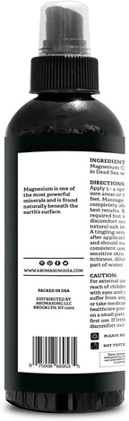 Aromasong Magnesium Spray - Extra Strength (23mg in Each Spritz) 8 Oz, Natural and Pure Magnesium Oil Spray - Made in The USA - for Leg Discomfort and Promotes a Calm Sleep