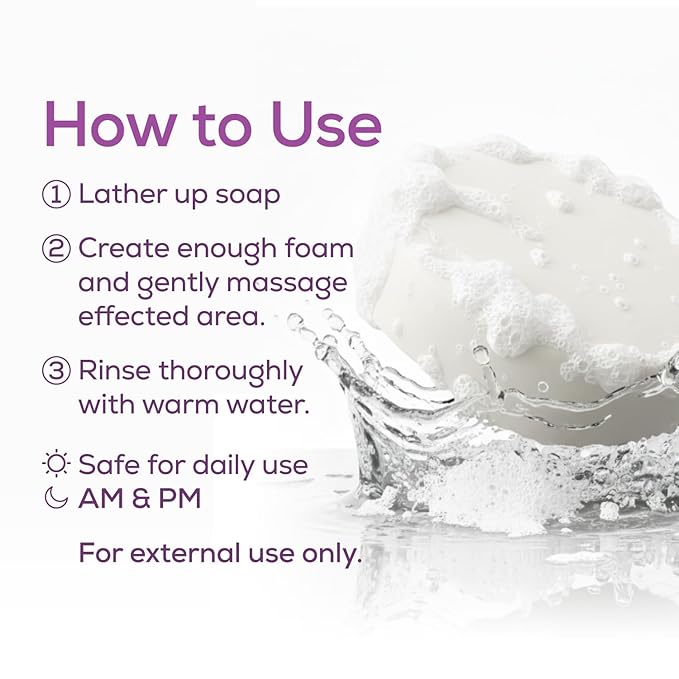 Femmesil Vaginal Antifungal Soap for Yeast Infection Relief for Women, Vaginal Itch & Irritation, Dermatologist Tested & Hypoallergenic Approved. All-Natural Vagina Soap Bar (75gm)