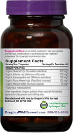 Oregon's Wild Harvest Sleep Better Capsules – Organic Vegan Herbal Sleep Supplement – Non-GMO, Gluten-Free, USDA Certified – 90 Capsules