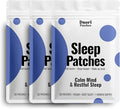 Sleep Patches for Adults - Valerian Root - Melatonin Free - Natural Sleep Aid with 5-HTP and Ashwagandha - 3 Pack (90 Patches)