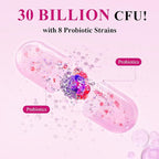 Deepure Probiotics and Prebiotics for Women - 30 Billion CFU Supports Vaginal pH Balance 8 Diverse Strains Enhance Urinary Tract Health Digestive Function & Boosts Immune System 60 Capsules