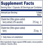 Vitanica, Chaste Tree Berry, Vitex Extract Plus, Vegan, 60 Capsules
