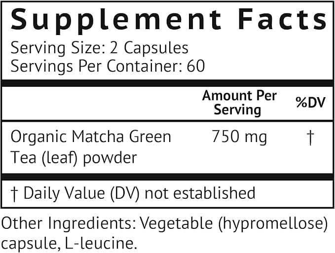 MATCHAMAX™ Organic Japanese Matcha Capsules - Pure Organic Matcha Green Tea Pills for Smooth Zen-Like Energy and Natural Mood Boost - Vegan Matcha Supplement Packed with Antioxidants - 120ct