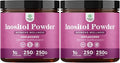 Premium Inositol Powder - Fertility Support Supplement - Restore Hormone Balance & Clarity - Provides Ovarian Support - USP Grade Inositol Supplement for Women - Mood Booster - 250g - 2 Pack