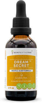 Secrets of the Tribe - Dream Secret, Restful Sleep Formula, Herbal Supplement Blend Drops Alcohol-Free Liquid Extract (2 fl oz)