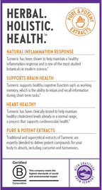 New Chapter Turmeric Supplement, One Daily, Heart, Brain & Healthy Inflammation Support, Supercritical Turmeric Curcumin Means No Black Pepper Needed, Non-GMO, Gluten Free – 120 Count (4 Month Supply)