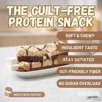 Protein Crispy Rice Treats, 15g Protein, 3g-7g Net Carbs, Low Carb, Fluffy, Soft, Chewy, Gluten Free, High Fiber, Keto-Friendly, No Aftertaste (Chocolate Vanilla Remix, 1 Pack)