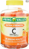 Vitamin C Gummies 500mg – 120 Count, Natural Orange Flavor, Daily Vitamin C Gummies for Adults, Chewable VIT C, Vegetarian, No Artificial Flavors or Sweeteners (Pack of 1)