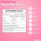 LIQUIDHEALTH 100% Vegan Collagen Plus Biotin 100,000mcg Liquid Drops - Plant-Based Liquid Collagen for Women & Men - Hair & Nail Growth, Skin Health, Boosts Metabolism - Made in USA, Non-GMO (2 oz)