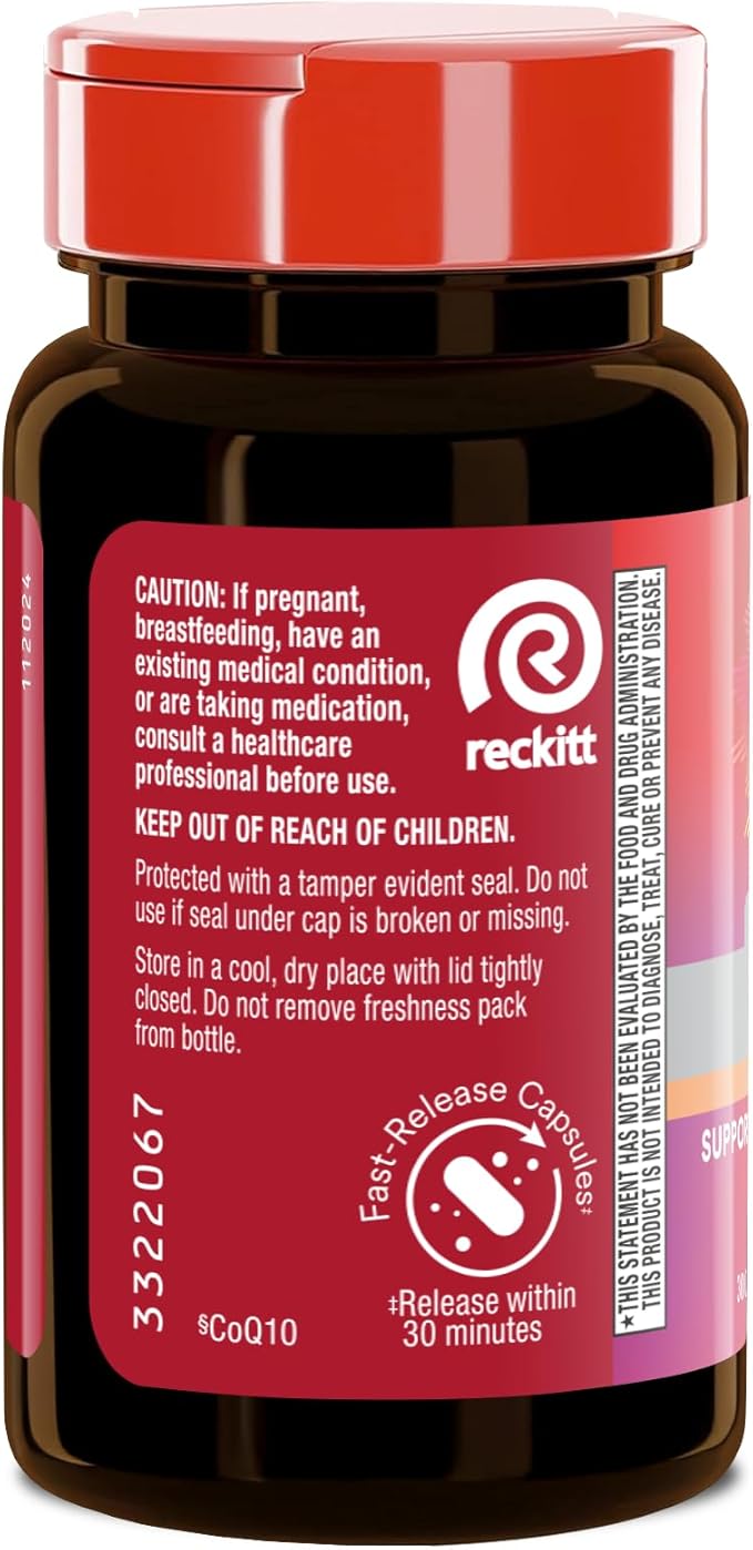 MegaRed Advanced CoQ10 Supplements- 200mg Per Serving, Powerful Antioxidant that Supports Cellular Energy Production and Protects Against Free Radicals*- 30 Coenzyme Q10 Capsules, 30 Servings