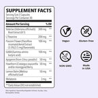 Rest-ZZZ Extra Strength - Sleep Support Supplement - Fall Asleep & Stay Asleep - Calms Nervous System - Naturally Ease Muscle Tension & Restlessness - Low Dose Melatonin GABA & Chamomile - 60 Capsules
