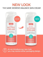 Women’s Balance Cream - Phytoestrogen Moisturizer with Wild Yam for Face & Body - Paraben-Free - Natural Balancing Skin Cream for Hydration - Firms & Revitalizes Dry, Sensitive Skin - 3.5oz