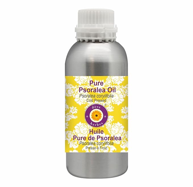 Deve Herbes Pure Psoralea Oil (Psoralea corylifolia) Cold Pressed 630ml (21 oz)