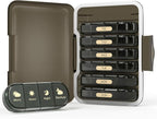 Weekly Pill Organizer 4 Times a Day, 7 Day Pill Box 4X, Portable for Travel Pill Case for Pills/Vitamin/Fish Oil/Medication/Supplements (4x7 Black)