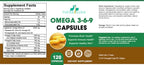 High-Potency Omega 3-6-9, 100% Vegan Sourced Natural Supplement for Heart and Joint Health, 2 Month Supply, 120 Softgels