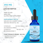 Absonutrix K2D3, 390 mg, 4 FL OZ Liquid, 302 Servings, Made in USA, Plant-Based Ingredients, Vitamin K2, Echinacea Extract, Gluten-Free, Non-GMO