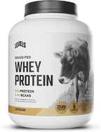 Levels Grass Fed Whey Protein Powder, No Artificials, 24G of Protein, Cappuccino, 5LB