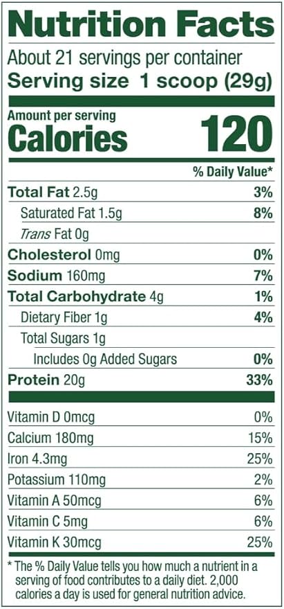 Vega Protein and Greens Protein Powder, Berry - 20g Plant Based Protein Plus Veggies, Vegan, Non GMO, Pea Protein for Women and Men, 1.3 lbs (Packaging May Vary) (Pack of 1)