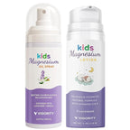 Kids Magnesium Lotion & Magnesium Sleep Spray Set - Calming Lavender Magnesium Oil Spray for Kids Bedtime + Soothing Body Lotion for Nighttime Legs & Feet Comfort, Aromatherapy Lavender & Neroli