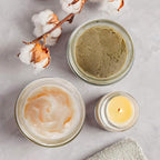 Small Glass Containers with Lids, Tecohouse 4 oz, 2 oz and 1 oz Clear Glass Jars with Lids & Inner Liners, Mini Travel Toiletries Container for Slime, Makeup, Cream, Lotion, Cosmetic - 3 pack