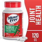Move Free Advanced Glucosamine Chondroitin MSM Joint Support Supplement, Supports Mobility, Comfort, Strength, Flexibility & Bone, 120 Tablets/40 Servings (2 Pack)