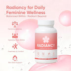 Radiancy Probiotic for Women Vaginal Health - Vaginal Dryness & Ph Balance with Lactobacillus Strains, Cherry Blossom Extract, Hyaluronic Acid, Vitamin C | 120 Count