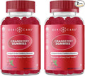 GeriCare Cranberry Gummies, Compare to AZO Naturally Sourced Cranberry Extract for UTI & Bladder Health, Antioxidant Support, Non-GMO, Gluten-Free, Vegan, Gelatin-Free, 60 Count (2 Pack)