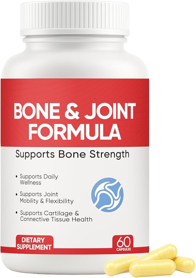 Shield Bone and Joint Formula - Enhanced Bone Support & Bone Health Supplement with Vitamin D3 & K2, 60 Capsules (1)