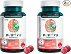NEURIVA Original Brain Supplement for Memory, Focus & Concentration with Clinically Tested Nootropics Phosphatidylserine and Neurofactor, Strawberry Flavor, 50 Gummies (2 Pack)
