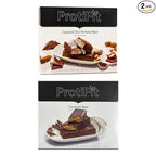 PROTIFIT - Low Calorie Caramel Nut & Coconut Protein Bar 2 Pack, High Protein, 15g Protein, Low Carb, Low Sugar, Ideal Protein Compatible, 7 Servings Per Box, (2 Pack)